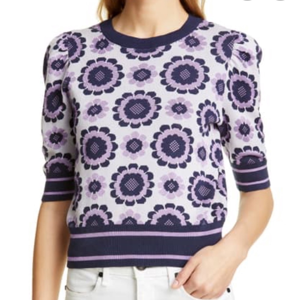 Kate Spade Geo Floral Sweater - XS